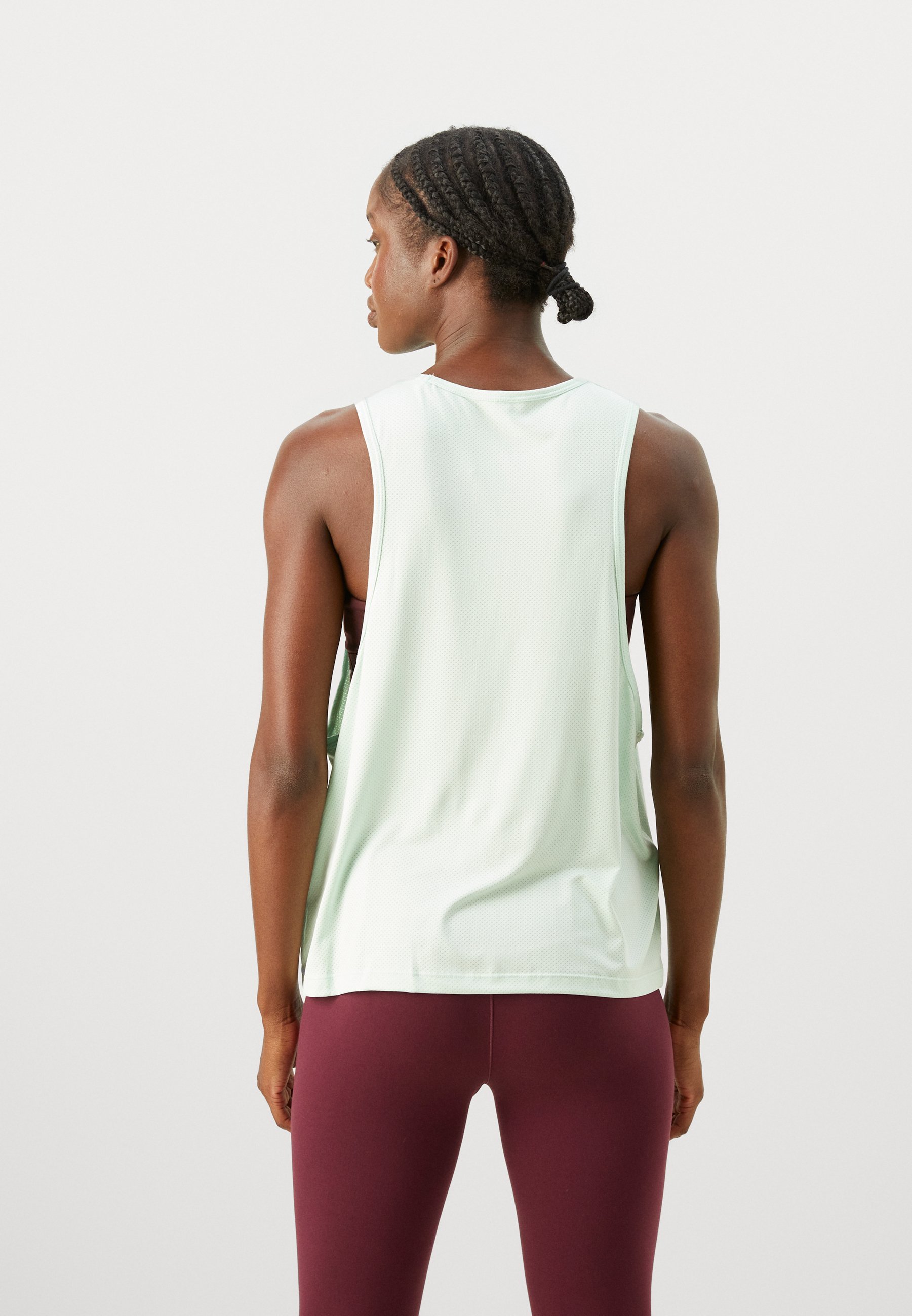 Casall FLOW TANK - Parte superiore - verde nebbia