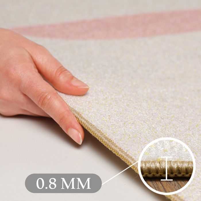 Alfombra infantil Carpetsale24 con estampado de sol, color beige, 80x120 cm, alfombra para dormitorio infantil, alfombra para habitación de bebé.