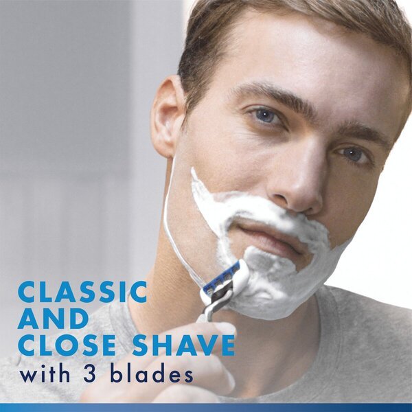Sistem za britje Gillette Mach3 Turbo<br>Vključuje 2 nadomestni rezili