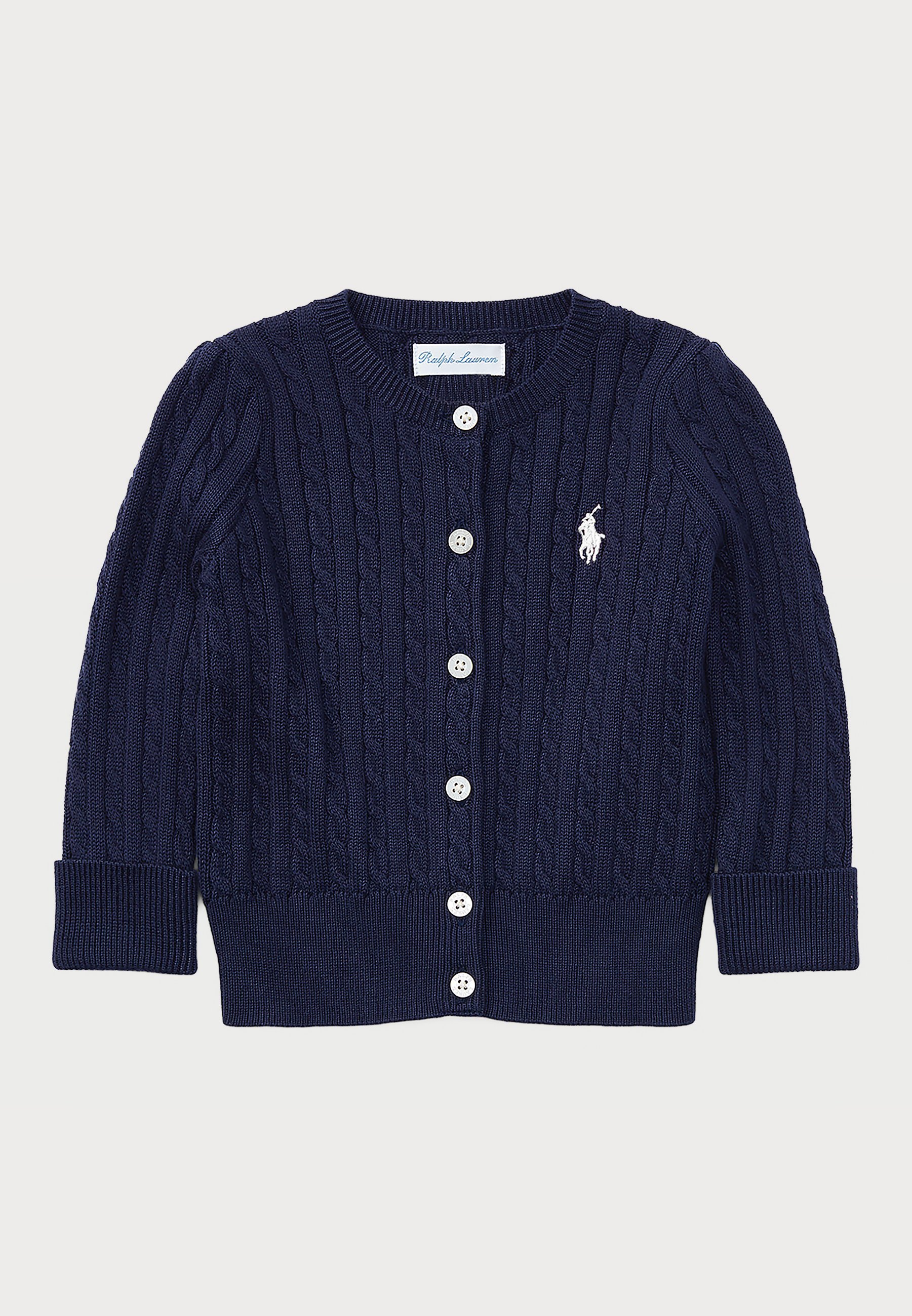 Polo Ralph Lauren MINI CABLE COTTON CARDIGAN - Cardigan - hunter navy