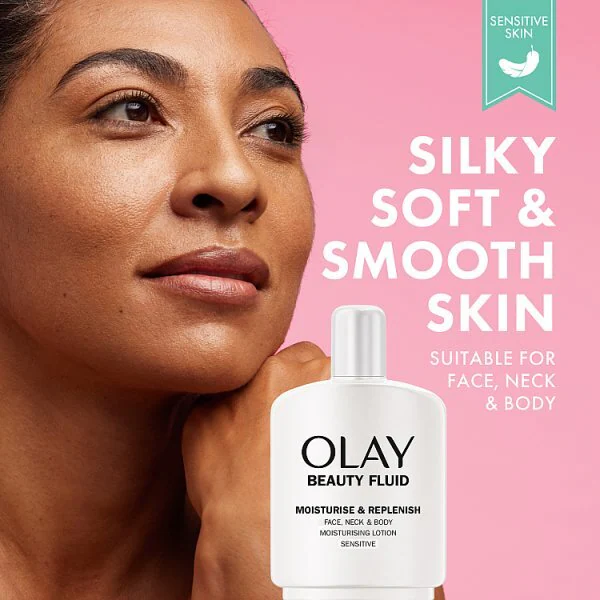 Crema idratante fluida Olay Beauty per pelli sensibili 200 ml