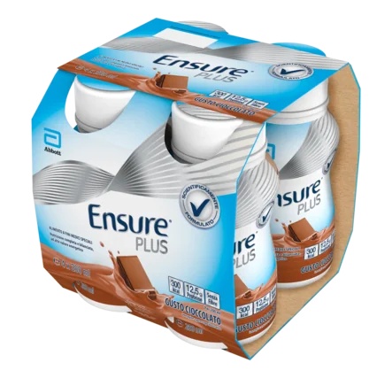 ENSURE Abbott Ensure Plus Chocolade 4 x 200 ml Calorierijk voedingssupplement