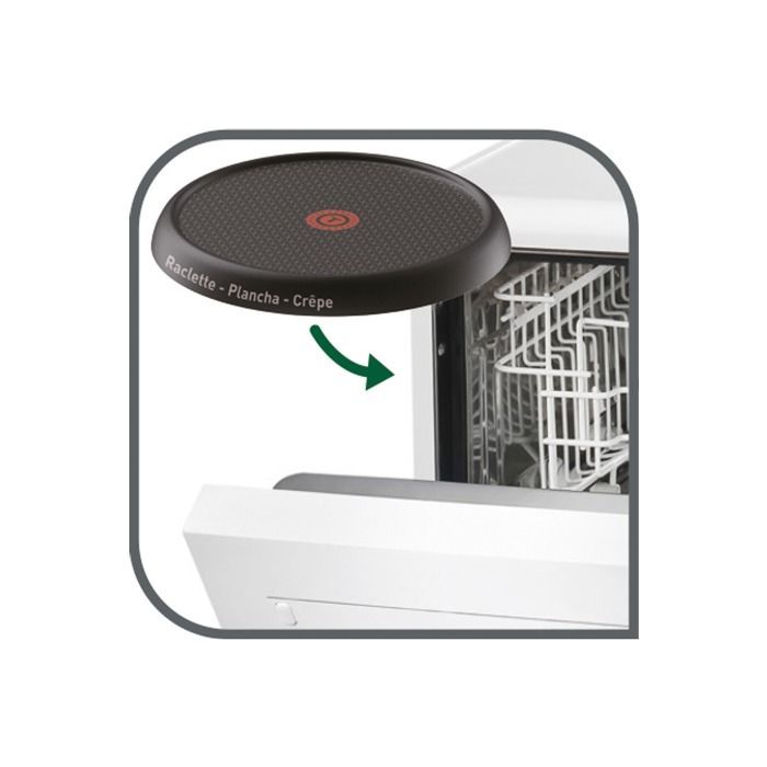 TEFAL Colormania Raclette Grill, Rood, 850W - Geschikt voor 6 personen - Anti-aanbakplaat - Thermo-Spot indicator