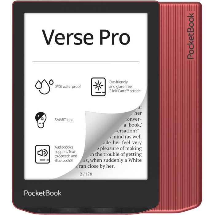 E-reader - PocketBook - VersePro PB634 - 6-inch screen - Bluetooth - IPX8