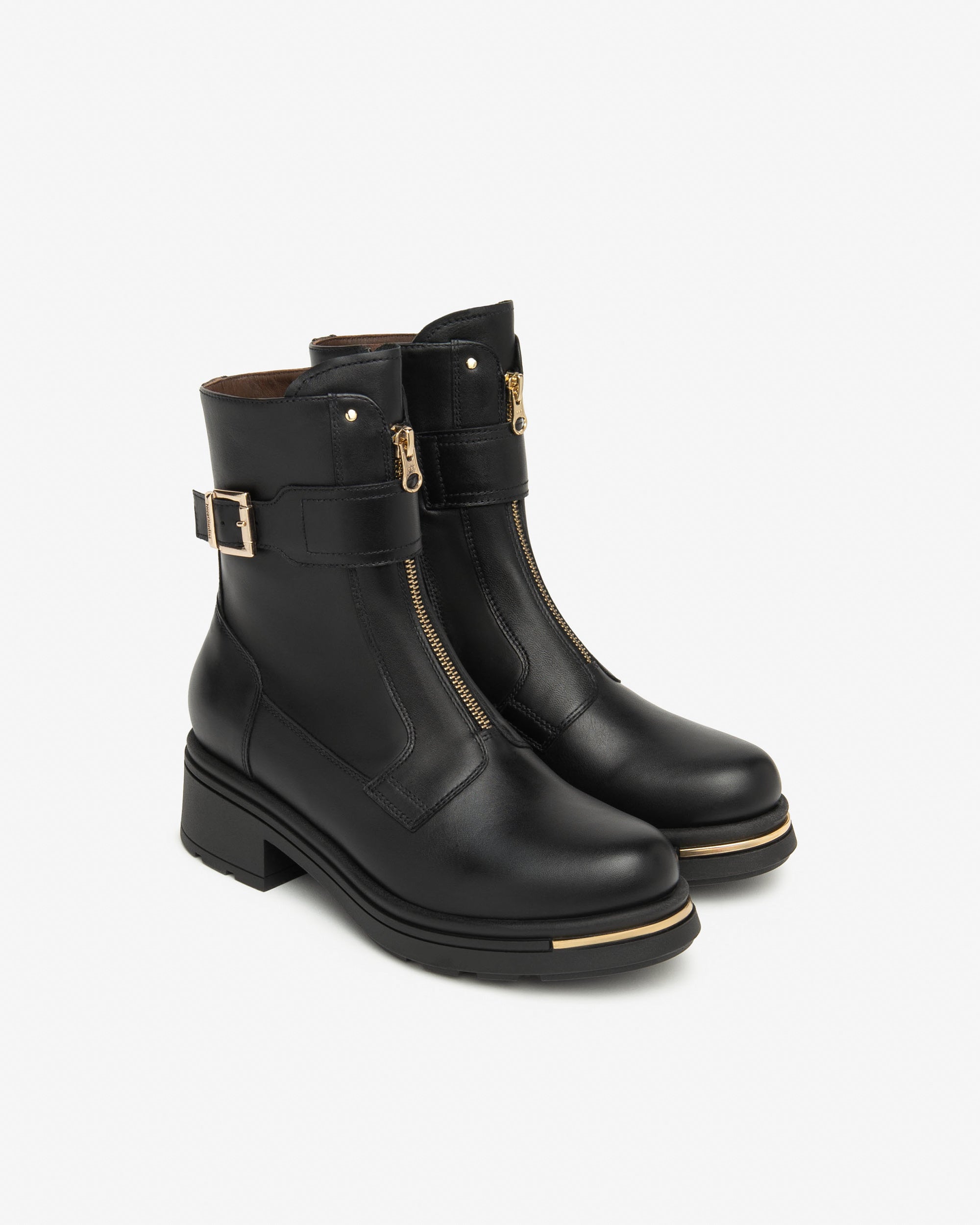  Damen-Ankle-Boots aus Leder