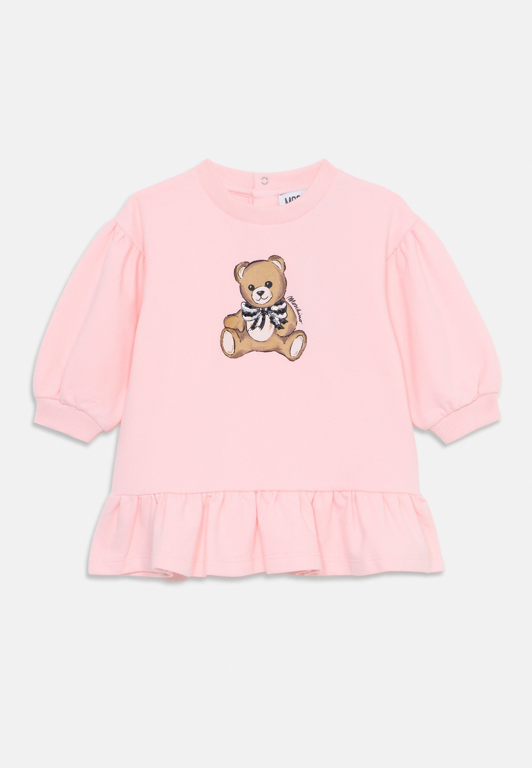 MOSCHINO BABYJURK - Jersey jurk - suikerroos