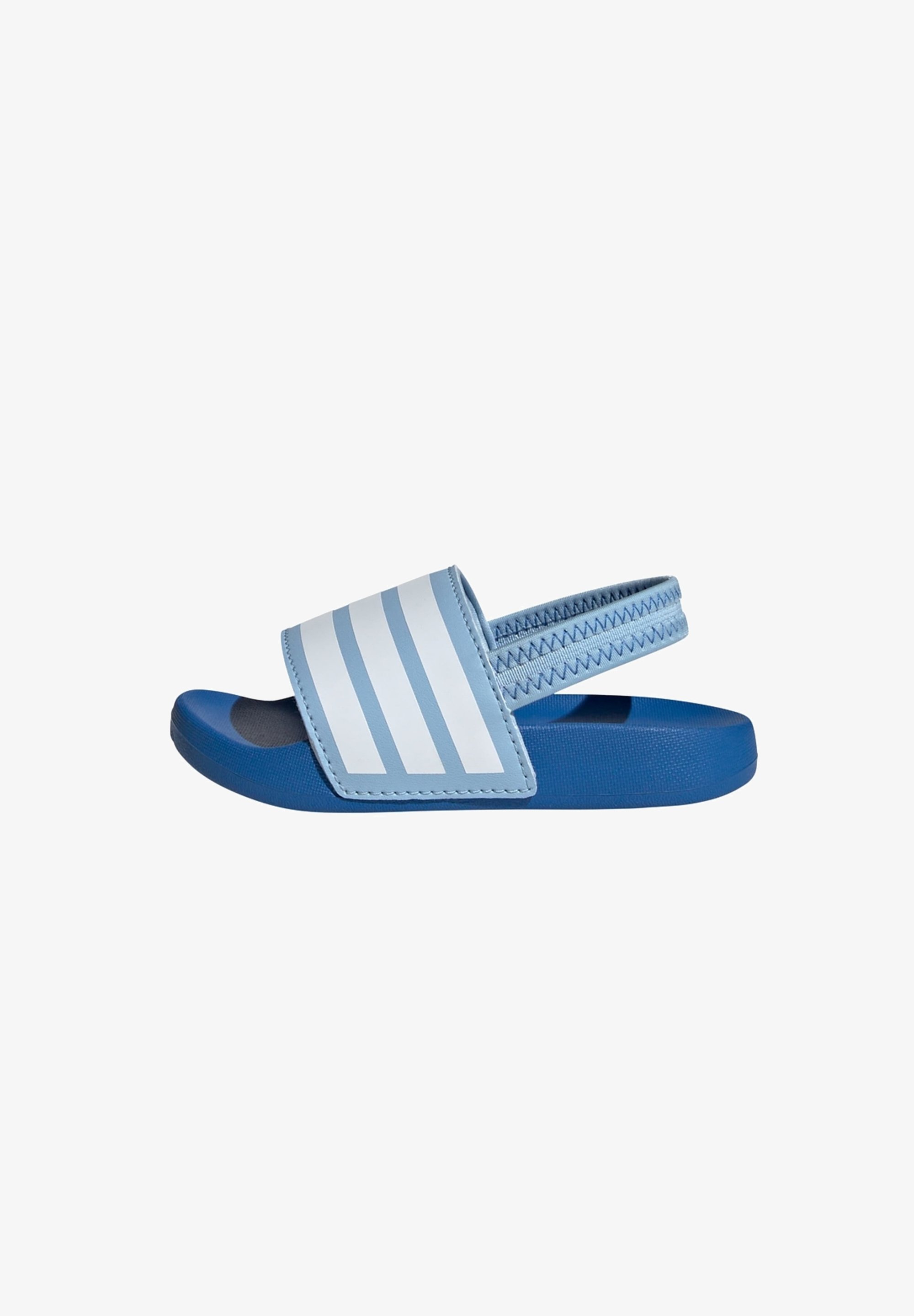 adidas Sportswear ADILETTE STRAPP KIDS - Ciabatte da piscina - bianco cielo nuvoloso blu reale brillante