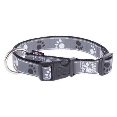 Collier pour chien Trixie à motifs réfléchissants - Argent