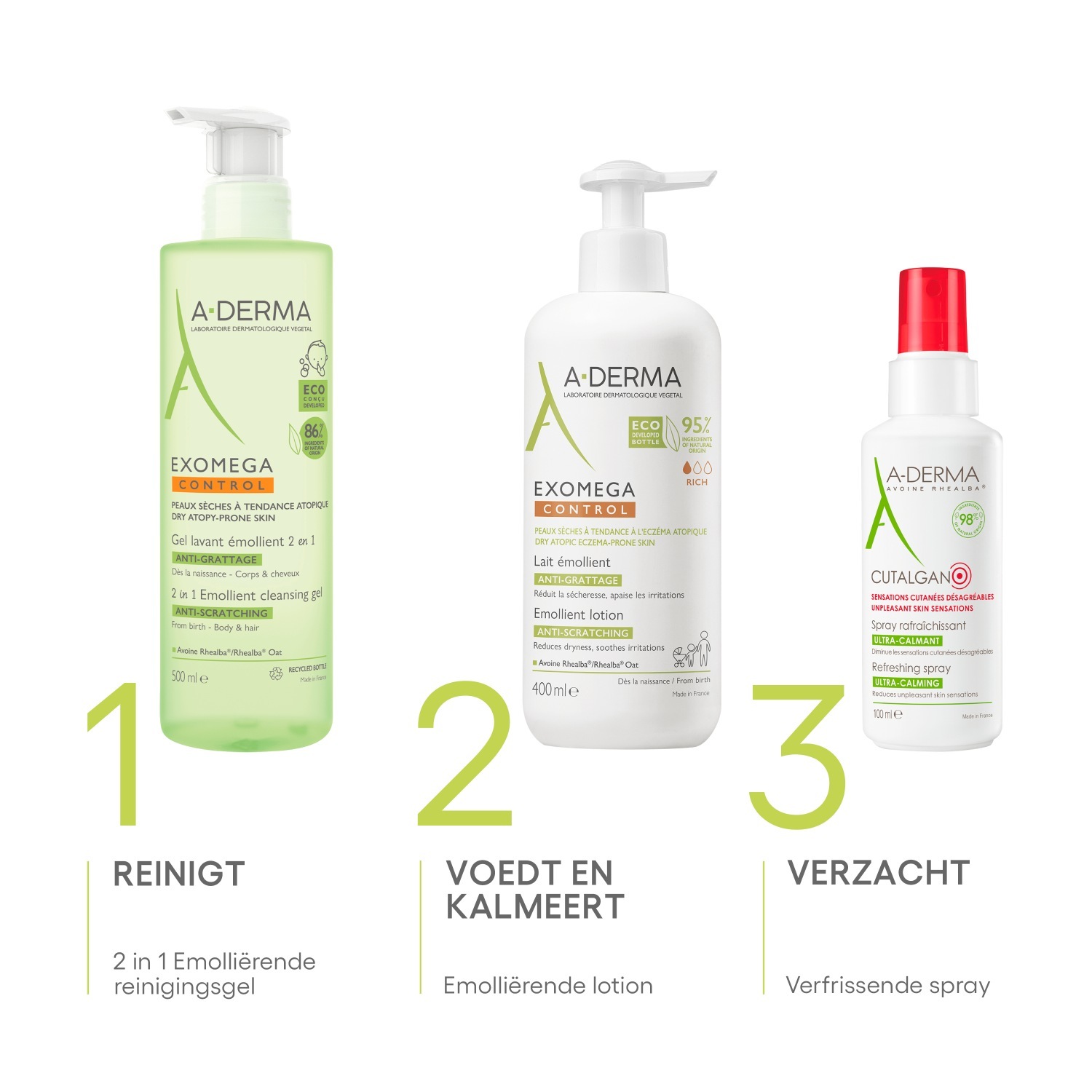 A-DERMA veido purškiklis CUTALGAN gaivinamasis purškiklis - 100 ml