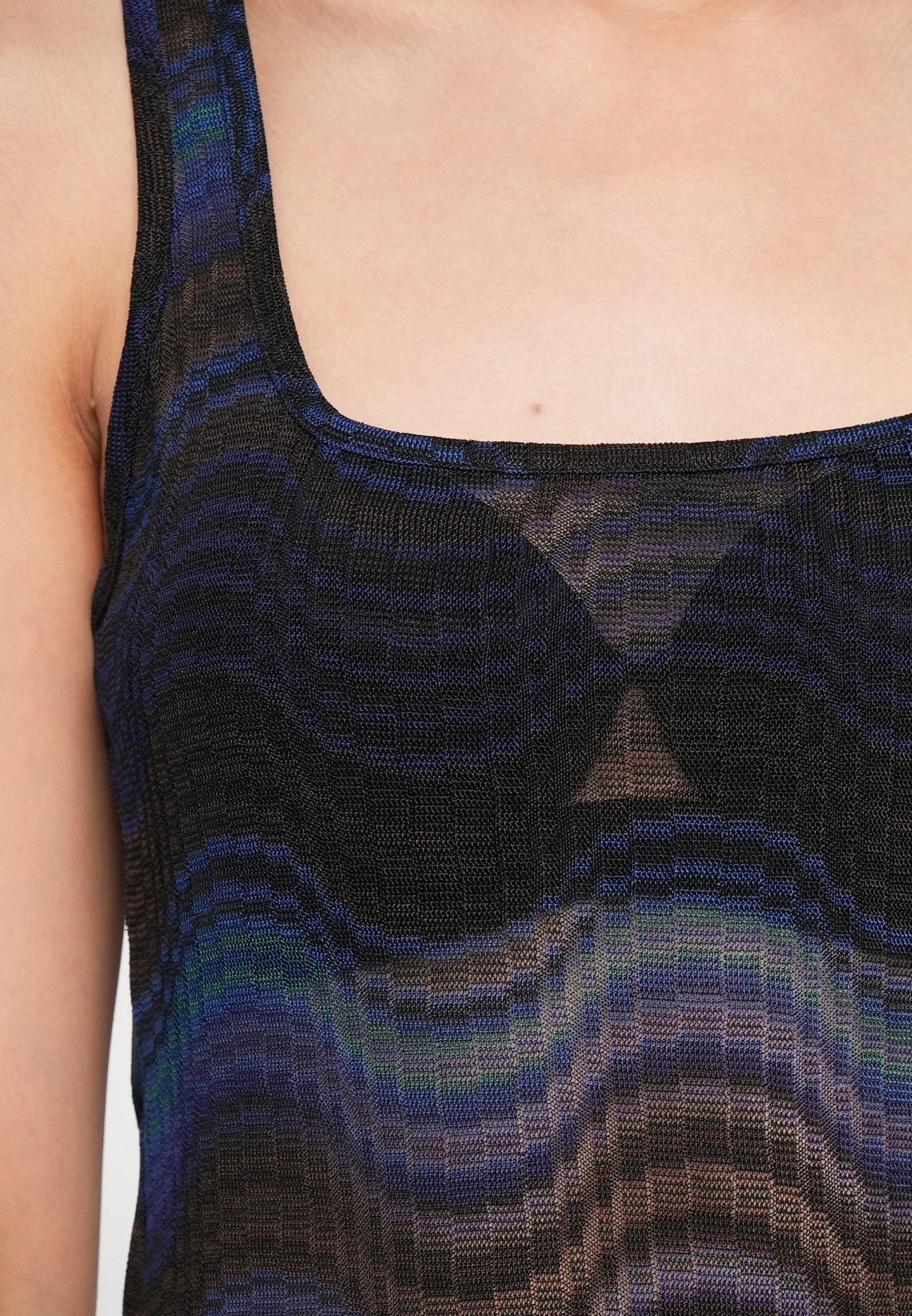 Missoni TANK - Top - blu/marrone