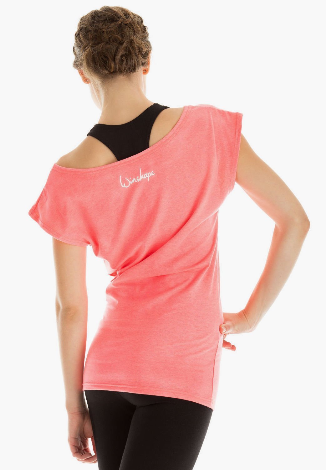 T-shirt imprimé Winshape - corail fluo