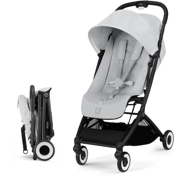 CYBEX - Cochecito ultracompacto y cómodo - ORFEO - 4 ruedas - Gris niebla