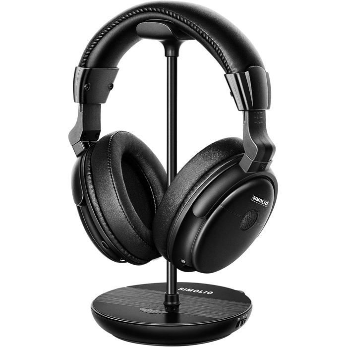 Casque TV sans fil - LAMPE DU PARFUMEUR - Modèle TV-2.4G - Clarté vocale & amplification - RF 2,4 GHz - Émetteur/base charge