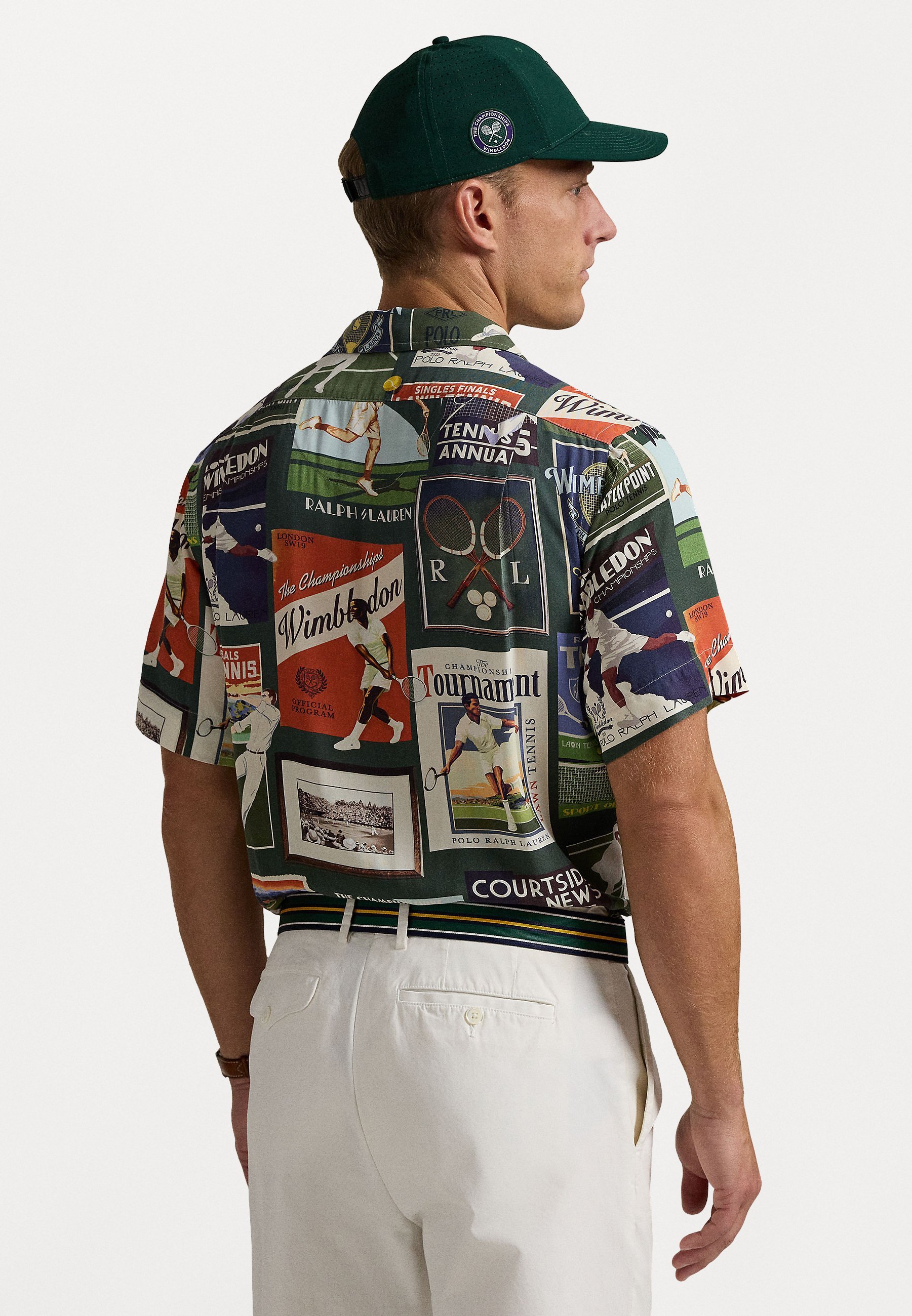 Polo Ralph Lauren WIMBLEDON POSTER TIELKA S POTISKOM - Blúzka na gombíky - viacfarebná