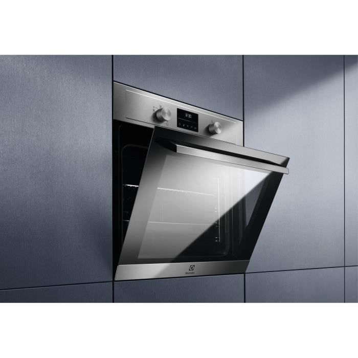 Four encastrable multifonction pyrolyse - ELECTROLUX - COH4P06BX3 - Inox - Anti-trace - Porte froide - 25 programmes de cuisson