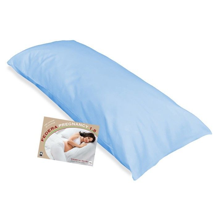 Almohada de embarazo, 1,8 cm de largo, 55 x 180 cm, azul