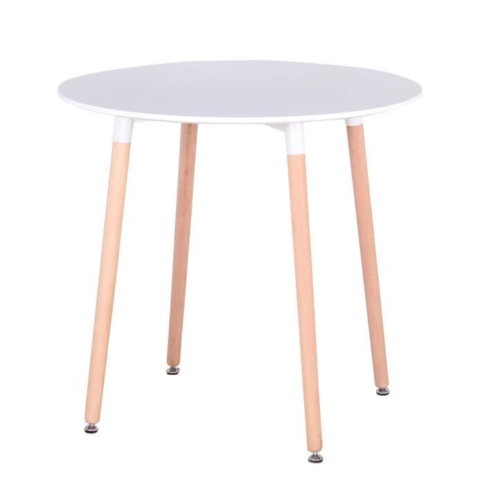 Mesa y sillas de comedor, sillas de estilo escandinavo (4 sillas) y 1 mesa - capacidad para 4 personas.