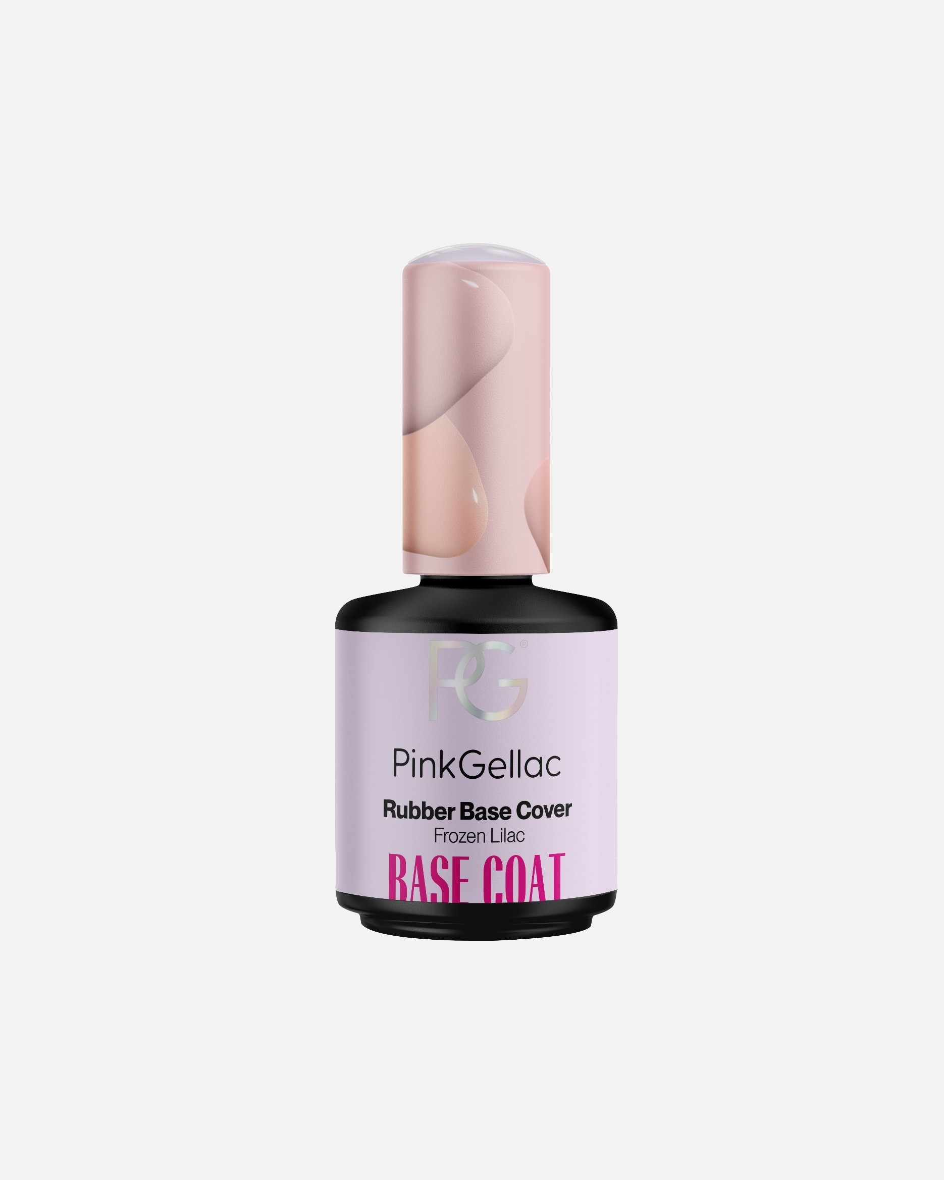 Pinkfarbener Gellac Unterlack, Gummibasis-Abdecklack – 15 ml
