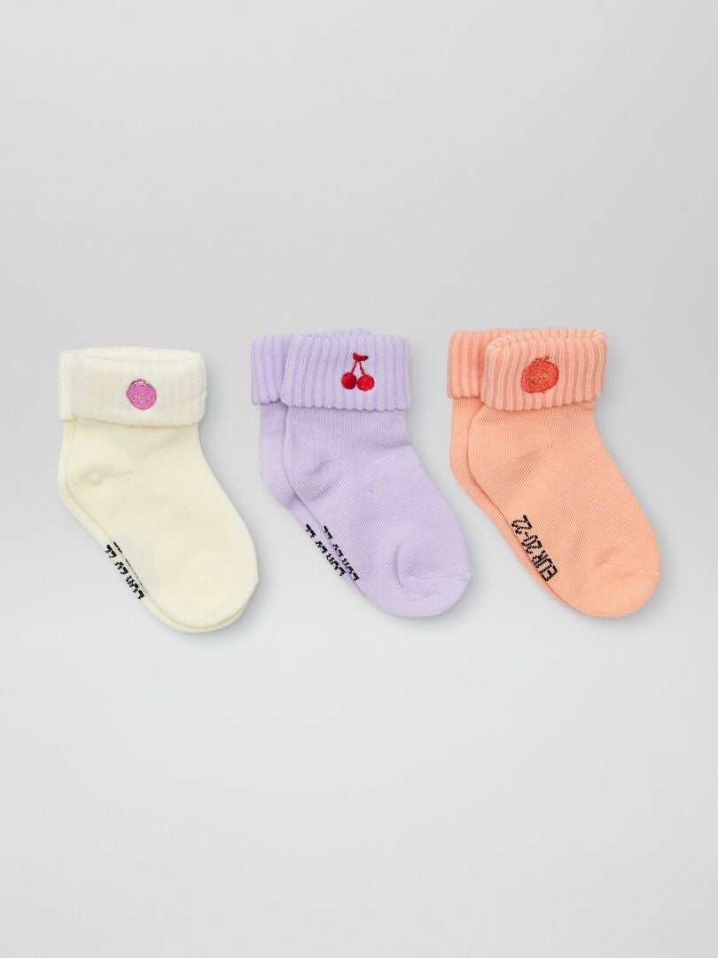 Conjunto de 2 pares de meias - ROSA