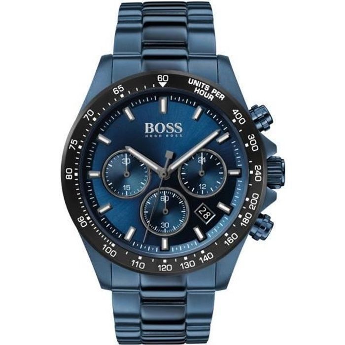 Montre - HUGO BOSS - 1513758 - Quartz - Cadran bleu - Acier inoxydable - 5 ATM