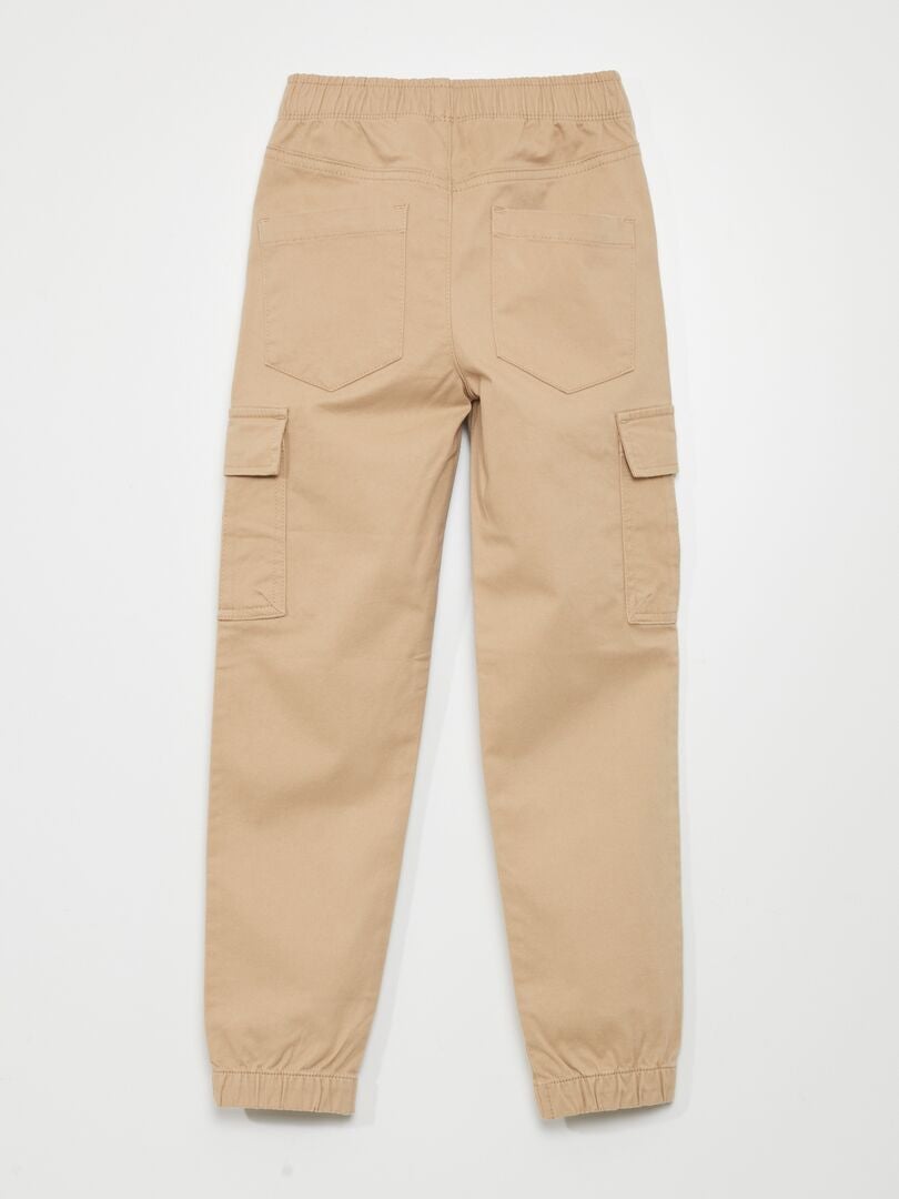 Cargobroek - Nauwsluitende pasvorm - BEIGE