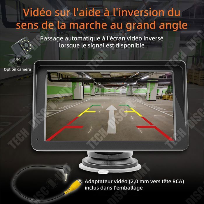 TD GPS Car com tela sensível ao toque de 7 polegadas, Bluetooth, reprodutor de MP5 e navegador veicular prático.