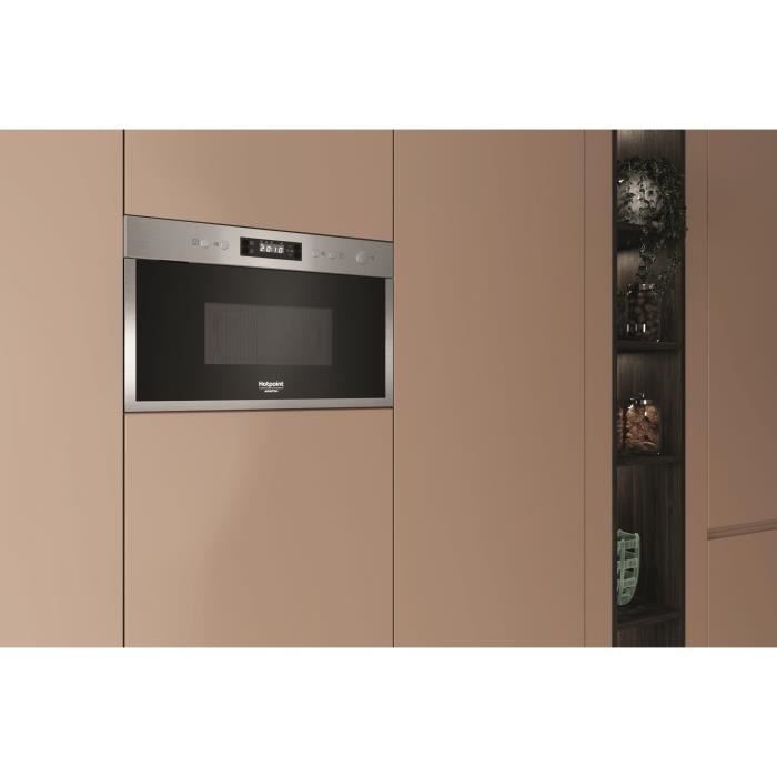 Forno a microonde da incasso - HOTPOINT - HAM 212O X - Acciaio inox - 22 L