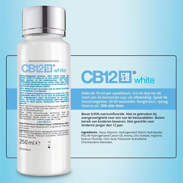 CB12 Biela ústna voda<br>250ml