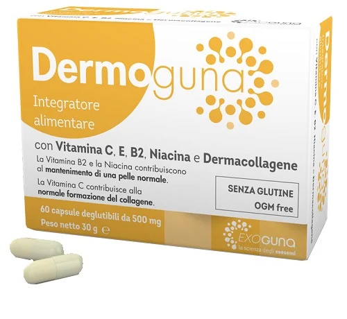 GUNA Dermoguna 60 kapslit 500 mg C-vitamiiniga