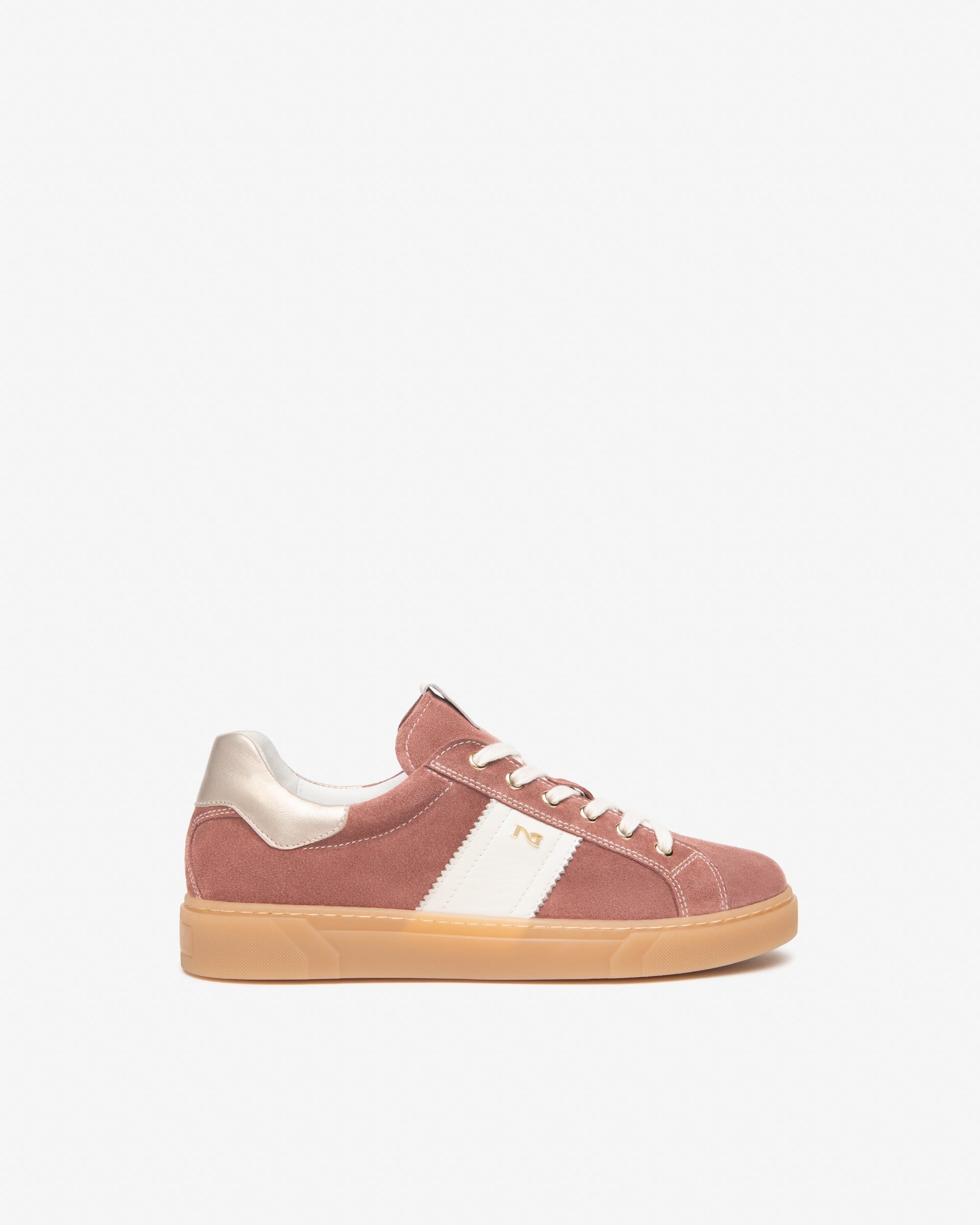  Damen-Sneaker aus Wildleder und Leder
