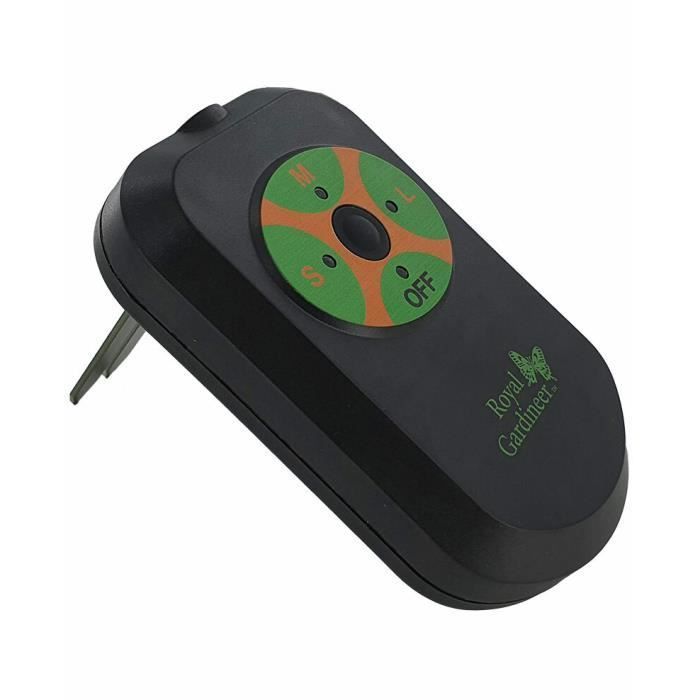 Temporizador de riego - Royal Gardineer - BWC-400 - Sensor de humedad - 4 válvulas - Funcionamiento autónomo de 15 días