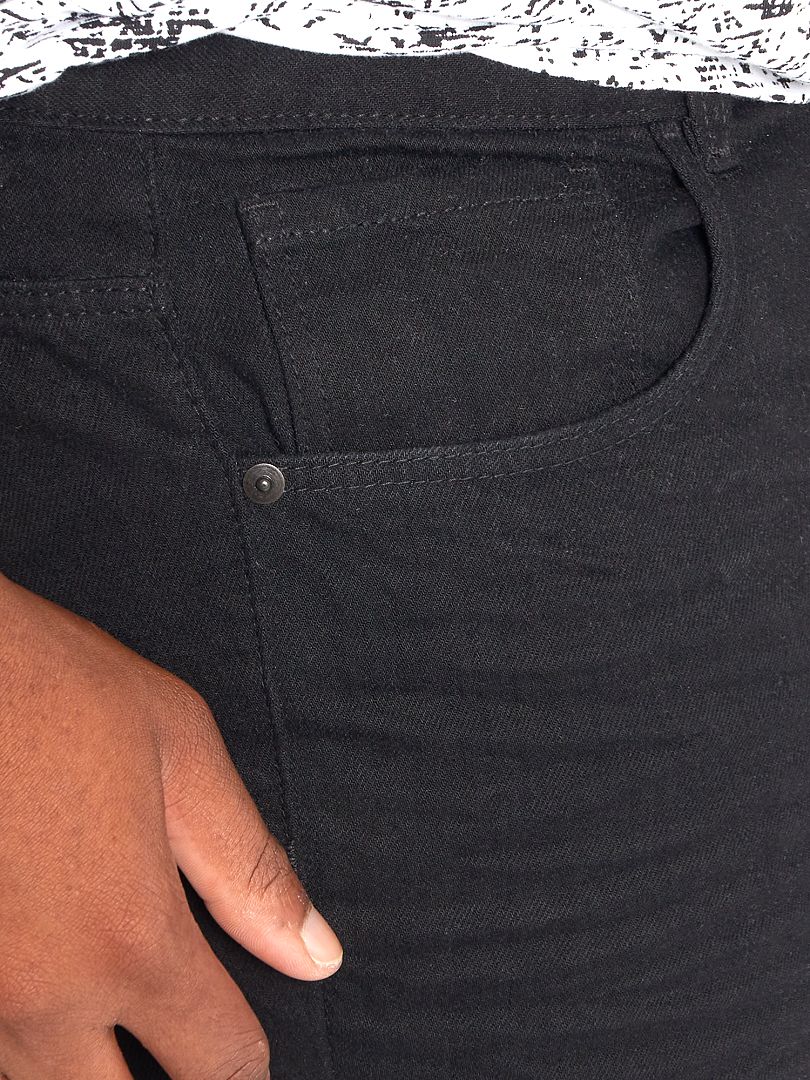 Pantalones vaqueros regulares - L30 - NEGRO