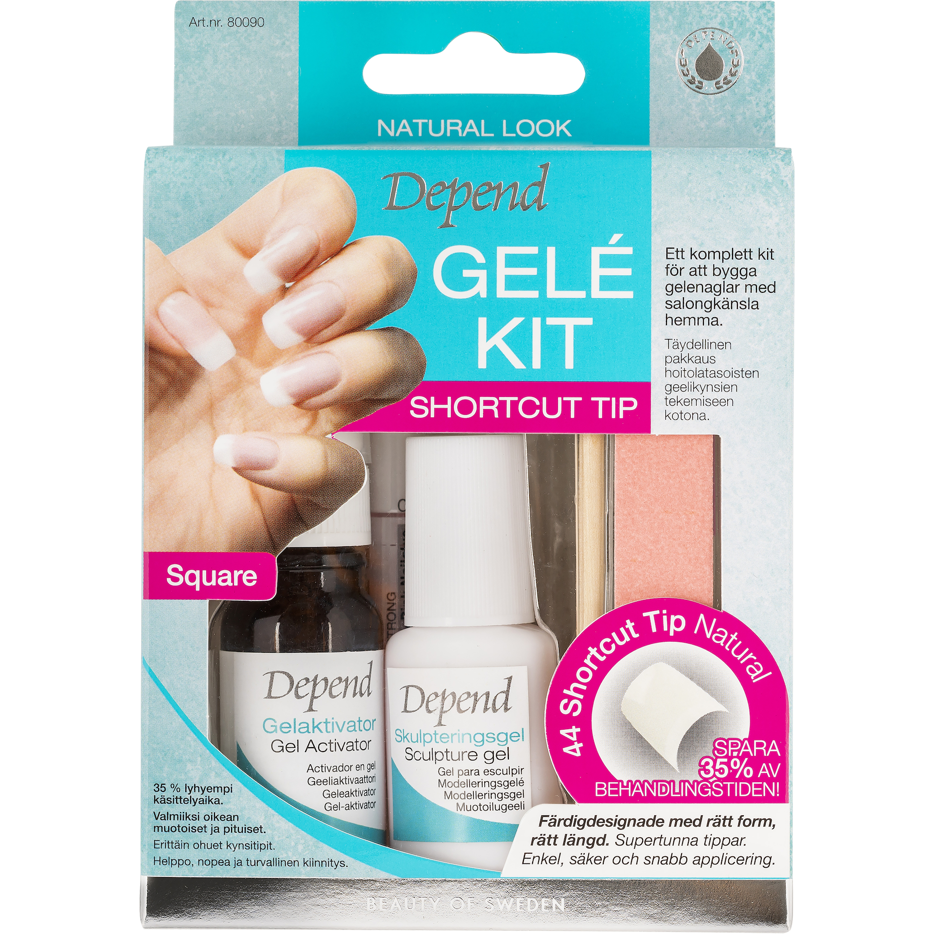 Sada gélových vlasov French/Natural Look - Depend