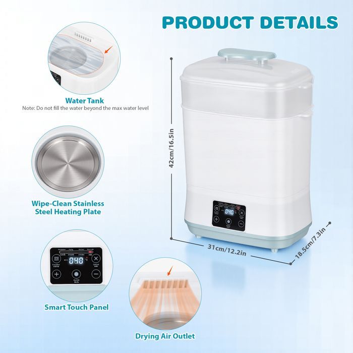 baby bottle steam sterilizer for infant feeding accessories