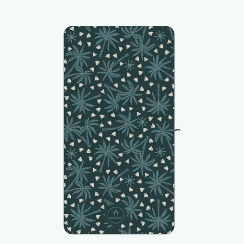 Cabaia Matira - Asciugamano rettangolare in microfibra verde