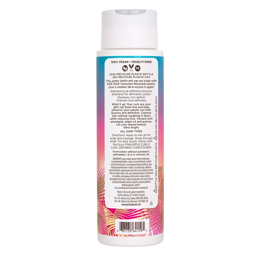 „Pacifica“ plaukų šampūnas su ananasų garbanomis – 355 ml
