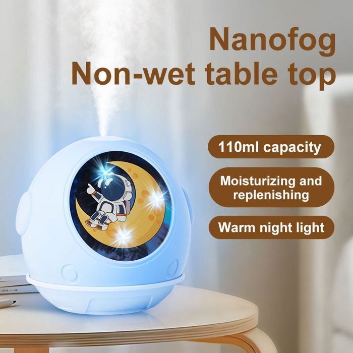 Humidificador silencioso para el hogar: ideal para dormitorios, madres y niños, con función de aromaterapia.