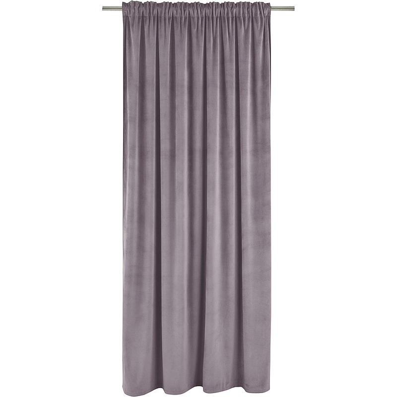 Cortina para el hogar de 140x160 cm, terciopelo color paloma