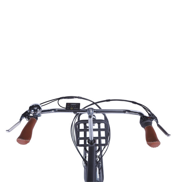 Bicicletă electrică de oraș din aluminiu, pentru bărbați, neagră