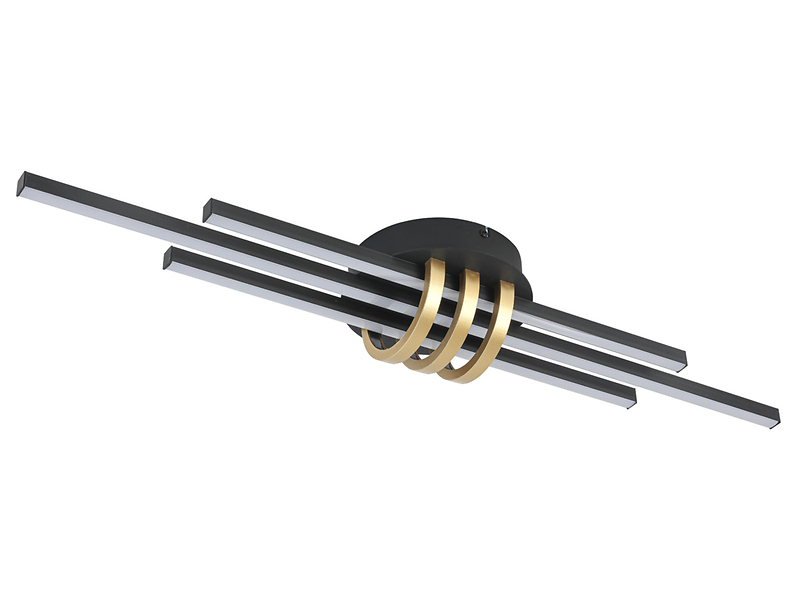 Lampa sufitowa Olaf LED 3-punktowa metalowa czarna