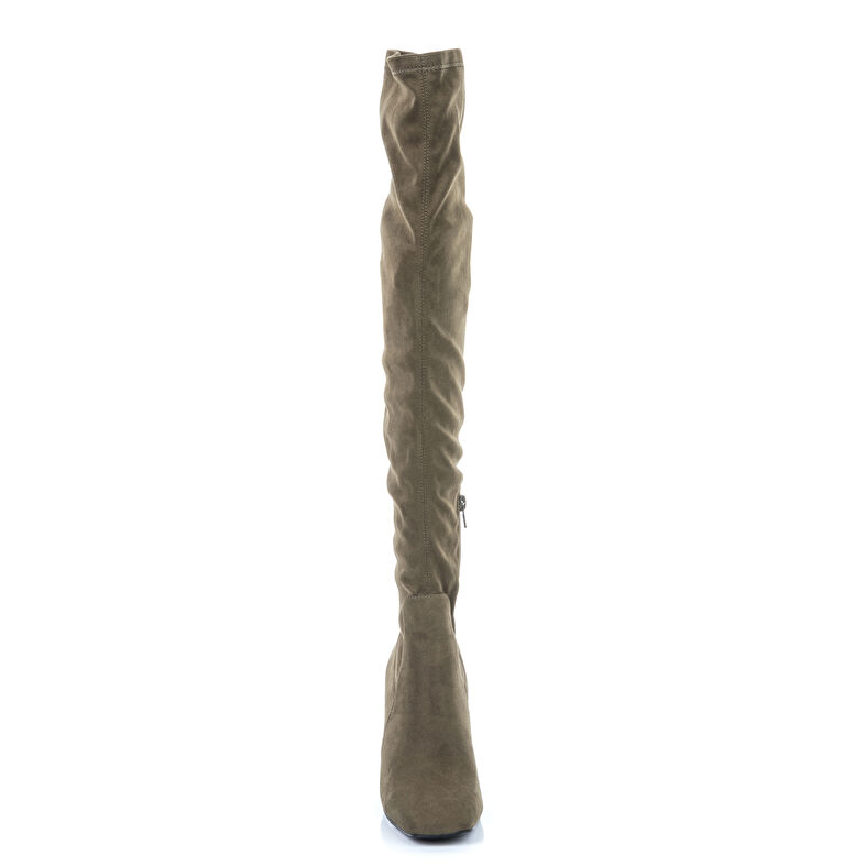 Grüne Damenstiefel