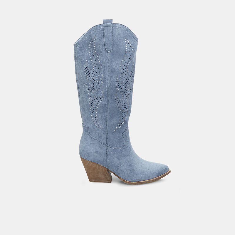 Damskie botki BATA Texan na obcasie 7 cm