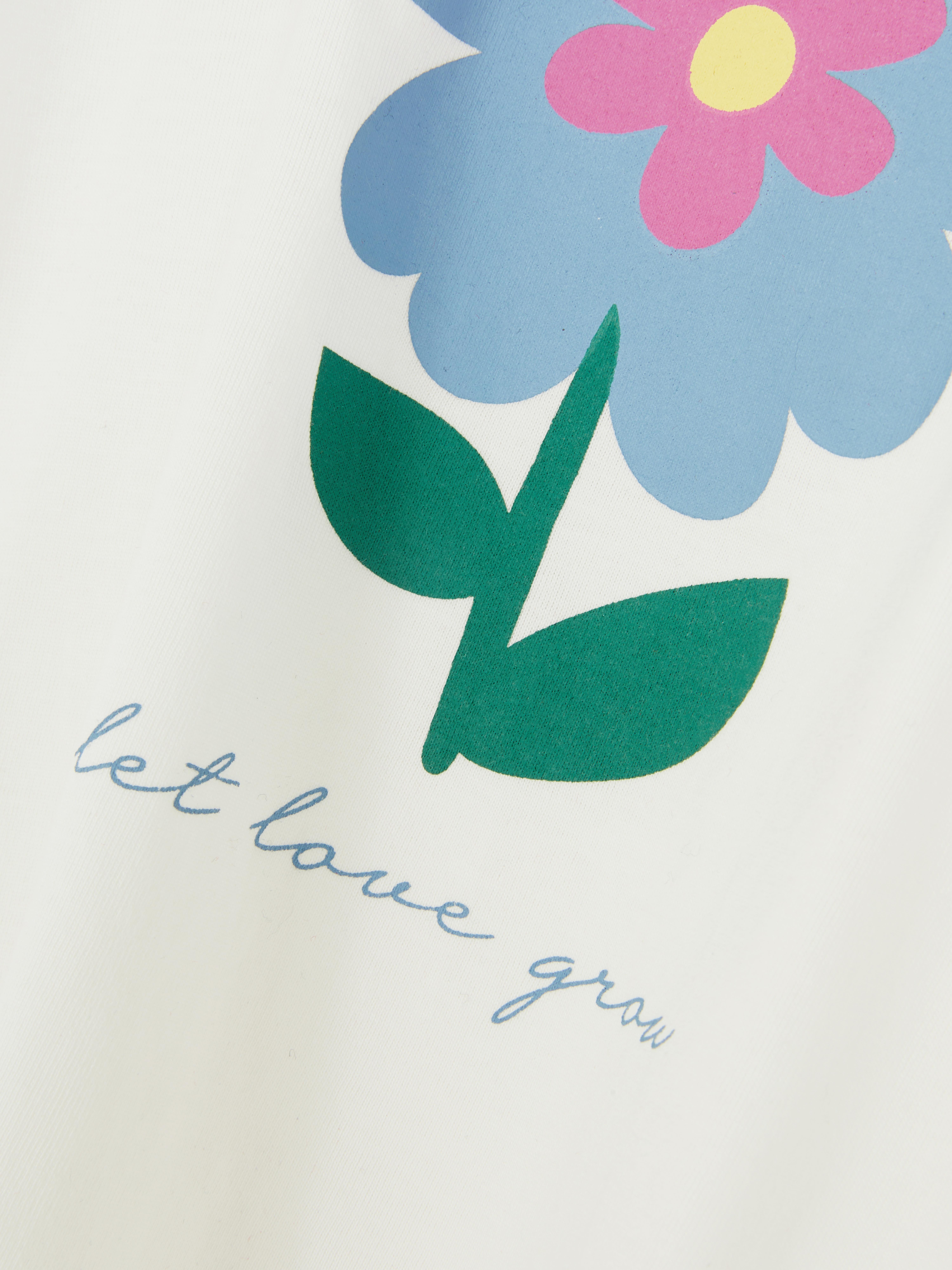 Langärmeliges T-Shirt mit Aufdruck Rundhalsausschnitt, langen Ärmeln und Aufdruck auf der Vorderseite