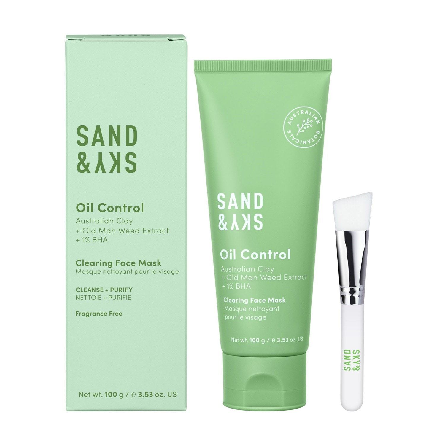 Maska za čišćenje kože Sand & Sky za masnu kožu - 100 g