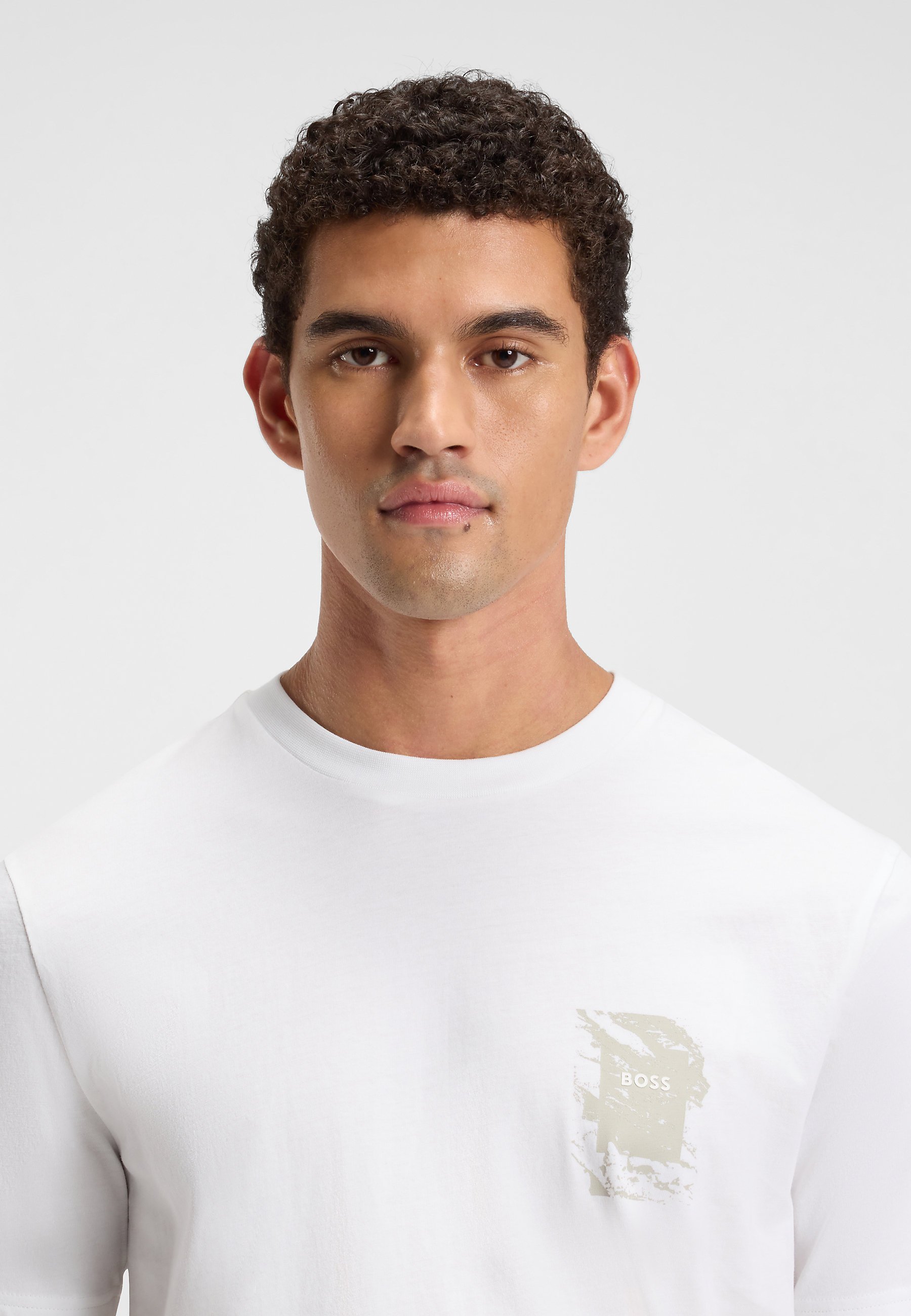 BOSS STRUCTURE - Basis T-shirt - wit