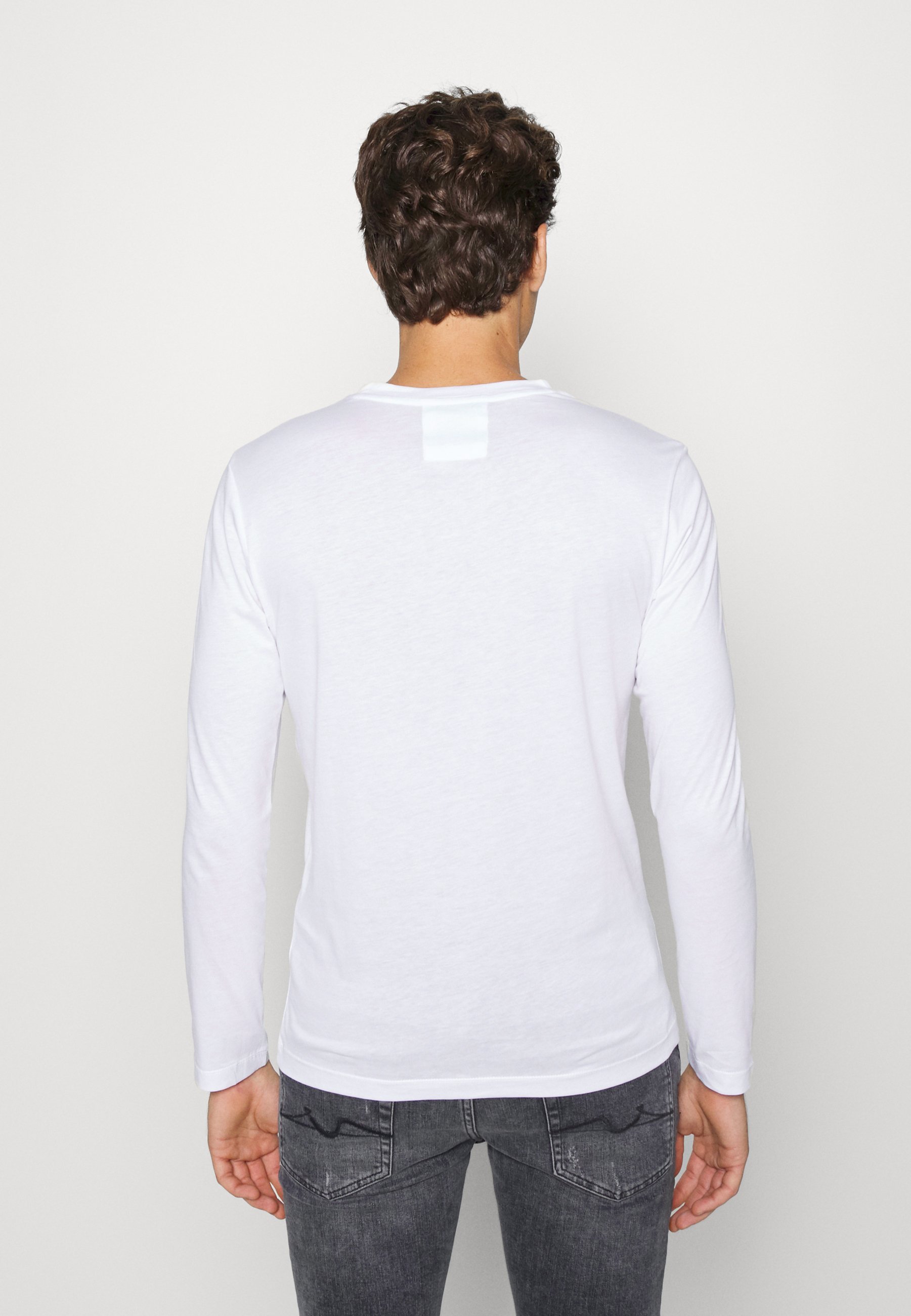 Emporio Armani top met lange mouwen - bianco