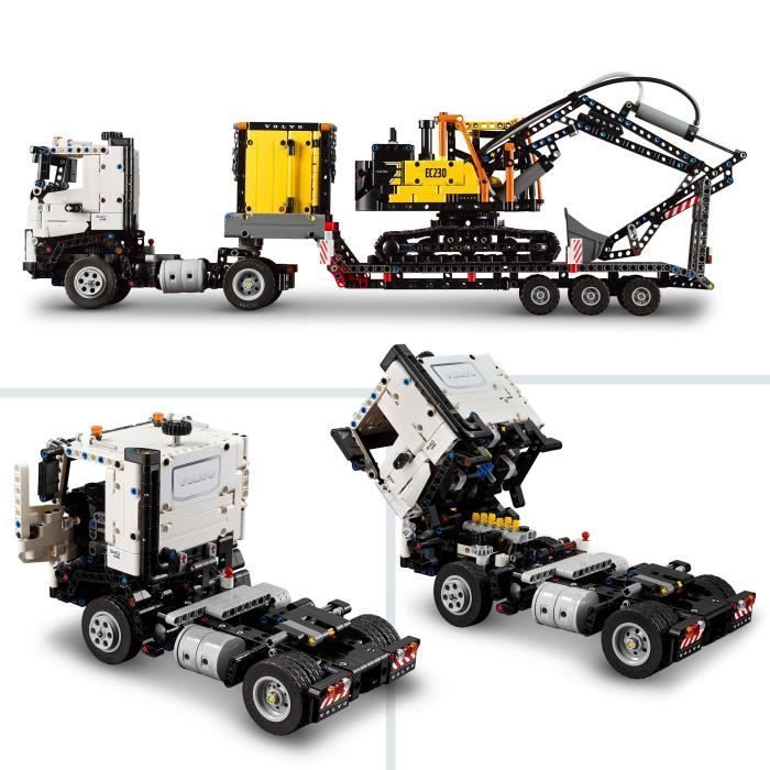LEGO® Technic 42175 Camion Volvo FMX et Pelleteuse Électrique EC230 - Set de Véhicule