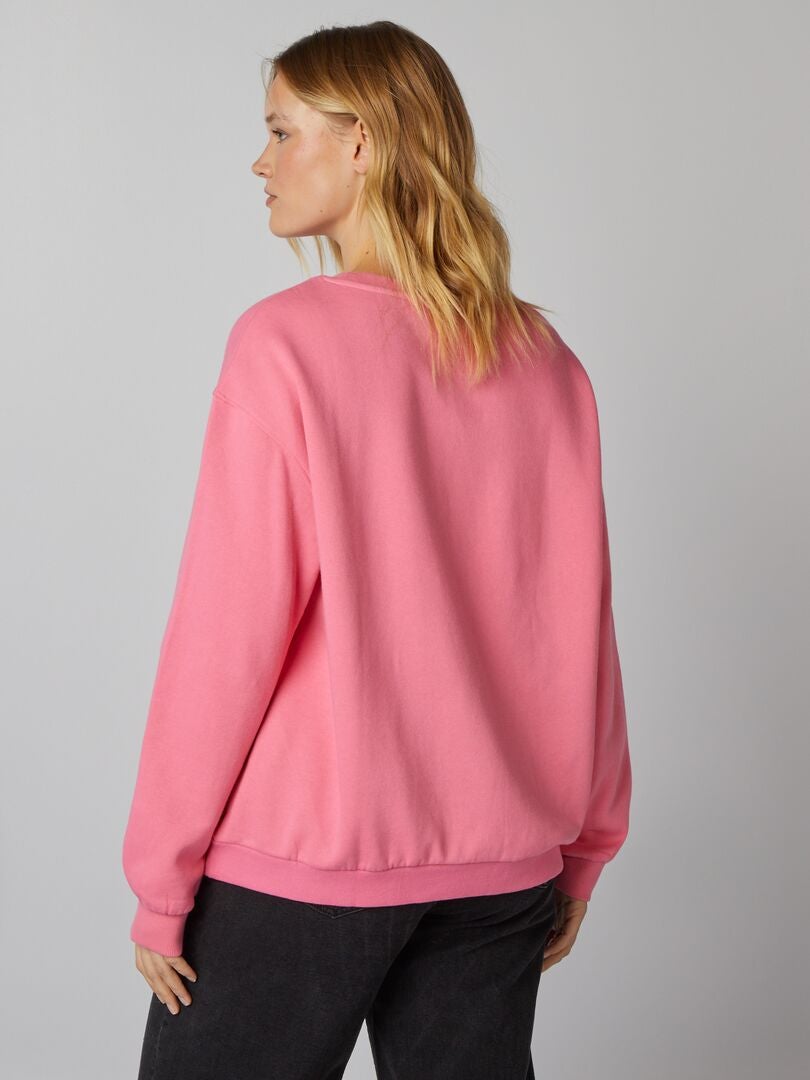 Sudadera extragrande - rosa