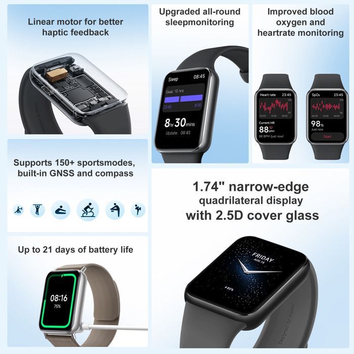 Smartwatch - XIAOMI - Smart Band 9 Pro - Schermo AMOLED da 1,74