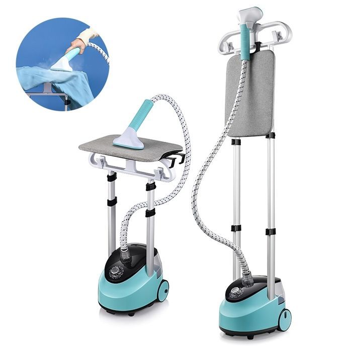 Défroisseur vapeur vertical à double tige 2000 W, planche à repasser intégrée, réservoir d'eau grande capacité 1,5 L-29